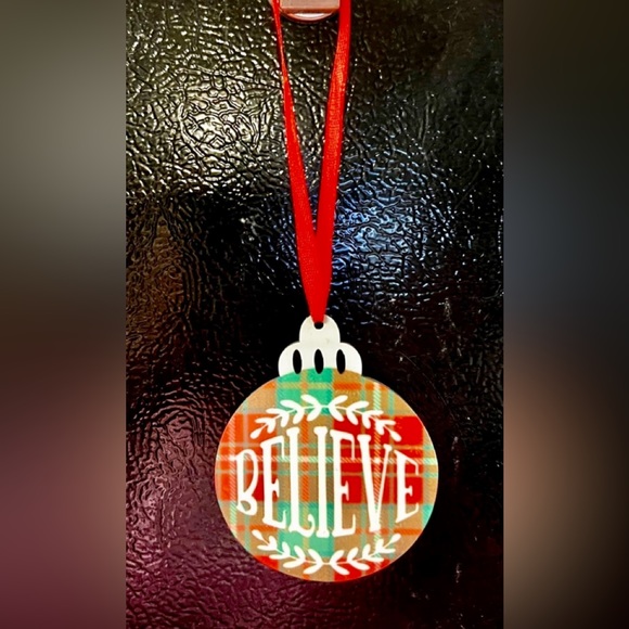 Stylish Double Sided Pendant Holiday Ornament - Picture 2 of 3